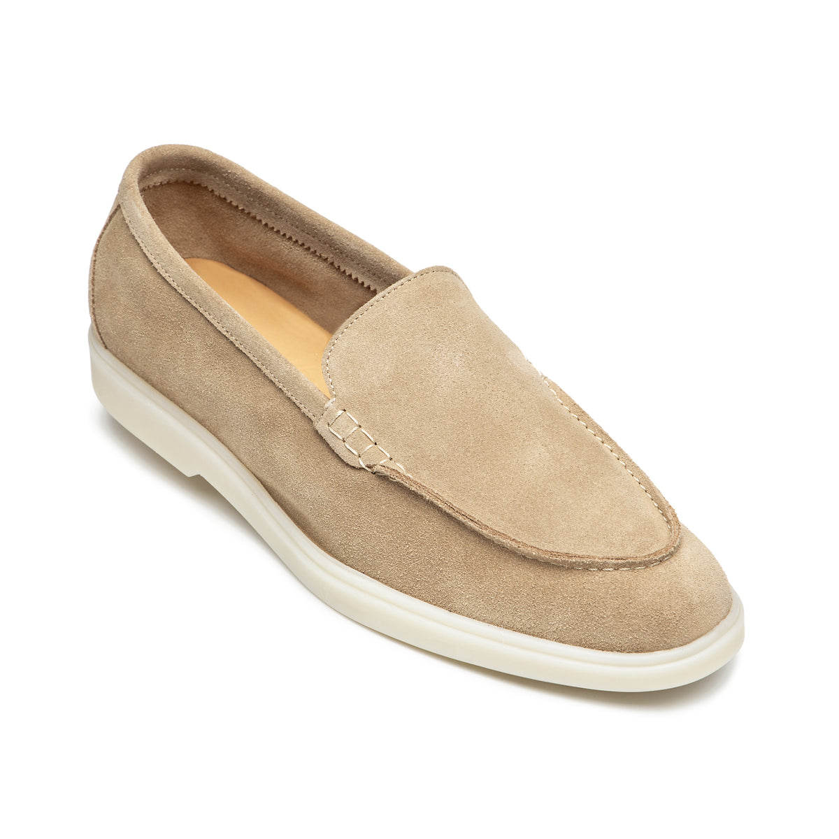 Wildleder-Loafer Cappuccino