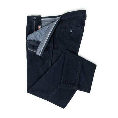 Chinos Navy Garment Dyed JACOBO Stretto, Cord