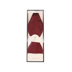 Selbstbinder - Fliege Seidensatin - bordeaux