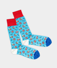 DillySocks Udon Blue